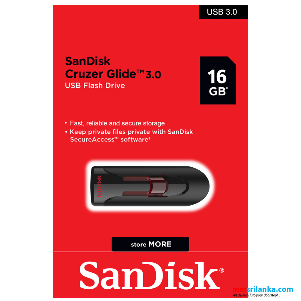 SanDisk Cruzer Glide USB 3.0 Pen Drive 16GB